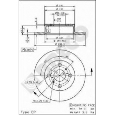 BS 7489 BRECO Тормозной диск