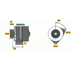 0 120 469 993 BOSCH Генератор