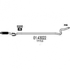 01.43022 MTS Труба выхлопного газа