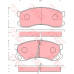 GDB7102 TRW Комплект тормозных колодок, дисковый тормоз