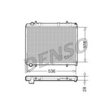 DRM21035 DENSO Радиатор, охлаждение двигателя