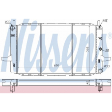 62239 NISSENS Радиатор, охлаждение двигателя