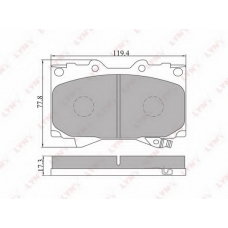 BD-7503 LYNX Тормозные колодки дисковые