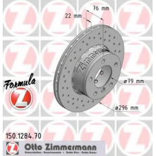 150.1284.70 ZIMMERMANN Тормозной диск