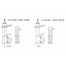 301372 AL-KO Амортизатор