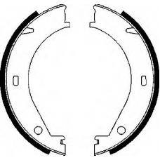 BS895 QUINTON HAZELL Комплект тормозных колодок, стояночная тормозная с