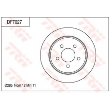 DF7027 TRW Тормозной диск