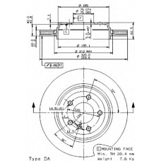 BS 8555 BRECO Тормозной диск