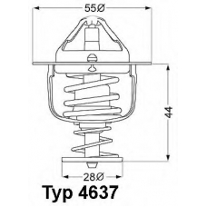 4637.88D WAHLER Термостат, охлаждающая жидкость