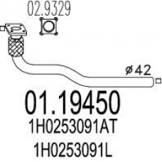 01.19450 MTS Труба выхлопного газа
