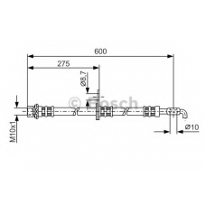 1 987 476 229 BOSCH Тормозной шланг