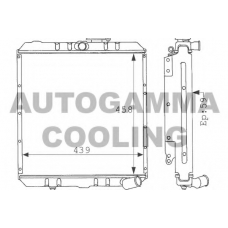 100927 AUTOGAMMA Радиатор, охлаждение двигателя