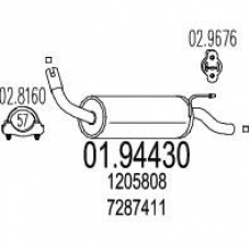 01.94430 MTS Глушитель выхлопных газов конечный