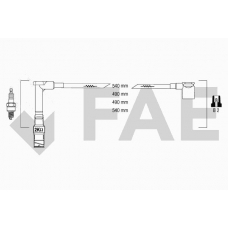 85490 FAE Комплект проводов зажигания