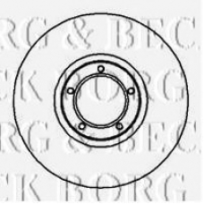 BBD4968 BORG & BECK Тормозной диск