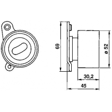 VKM 71103 SKF Ролик натяжителя ремня