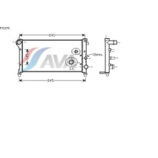 FT2379 AVA Радиатор, охлаждение двигателя