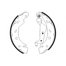 8DB 355 002-421 HELLA Комплект тормозных колодок