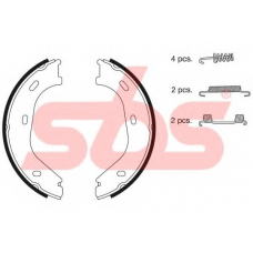 18512733217 S.b.s. Комплект тормозных колодок, стояночная тормозная с