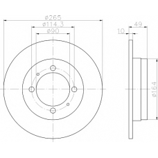 MDC930 MINTEX Тормозной диск