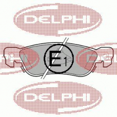 LP636 DELPHI Комплект тормозных колодок, дисковый тормоз