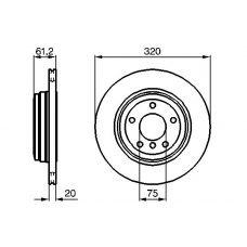 0 986 479 056 BOSCH Тормозной диск