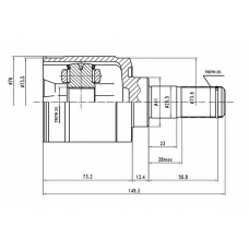 AW1520270 AYWIPARTS Шарнирный комплект, приводной вал