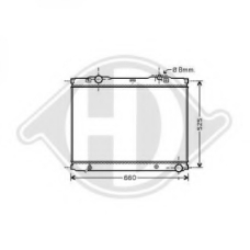 8658505 DIEDERICHS Радиатор, охлаждение двигателя