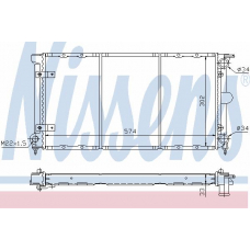 65264 NISSENS Радиатор, охлаждение двигателя