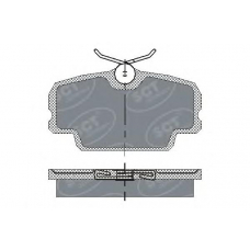 SP 141 SCT Комплект тормозных колодок, дисковый тормоз