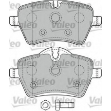 598925 VALEO Комплект тормозных колодок, дисковый тормоз