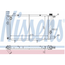 63425 NISSENS Радиатор, охлаждение двигателя
