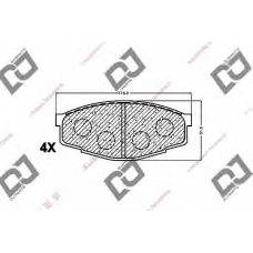 BP1209 DJ PARTS Комплект тормозных колодок, дисковый тормоз