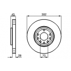 0 986 479 076 BOSCH Тормозной диск