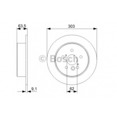 0 986 479 C02 BOSCH Тормозной диск