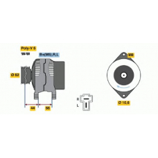 0 986 035 881 BOSCH Генератор