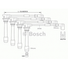 F 000 99C 134 BOSCH Комплект проводов зажигания