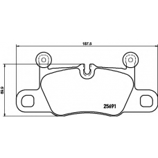 8DB 355 021-351 HELLA PAGID Комплект тормозных колодок, дисковый тормоз