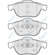 PAD1715 APEC Комплект тормозных колодок, дисковый тормоз