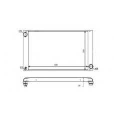 53726 NRF Радиатор, охлаждение двигателя