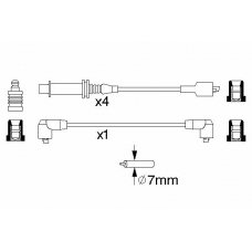 0 986 356 848 BOSCH Комплект проводов зажигания