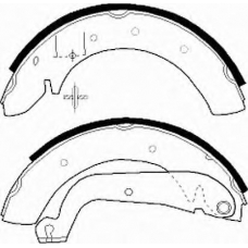 T0611223 RAMEDER Комплект тормозных колодок