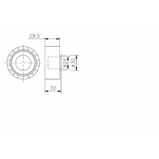 TKR 9971 TIMKEN Паразитный / ведущий ролик, зубчатый ремень