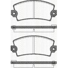 8110 10330 TRISCAN Комплект тормозных колодок, дисковый тормоз