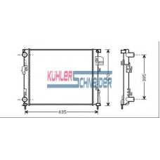 0900511 KUHLER SCHNEIDER Радиатор, охлаждение двигател