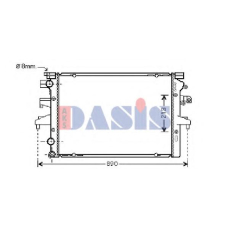 041006N AKS DASIS Радиатор, охлаждение двигателя