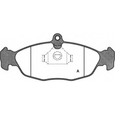 BPA0393.00 OPEN PARTS Комплект тормозных колодок, дисковый тормоз