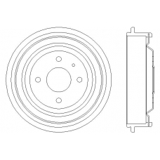 MBD038 MINTEX Тормозной барабан