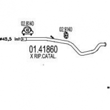 01.41860 MTS Труба выхлопного газа