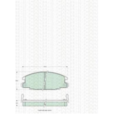 8110 10913 TRIDON Brake pads - front